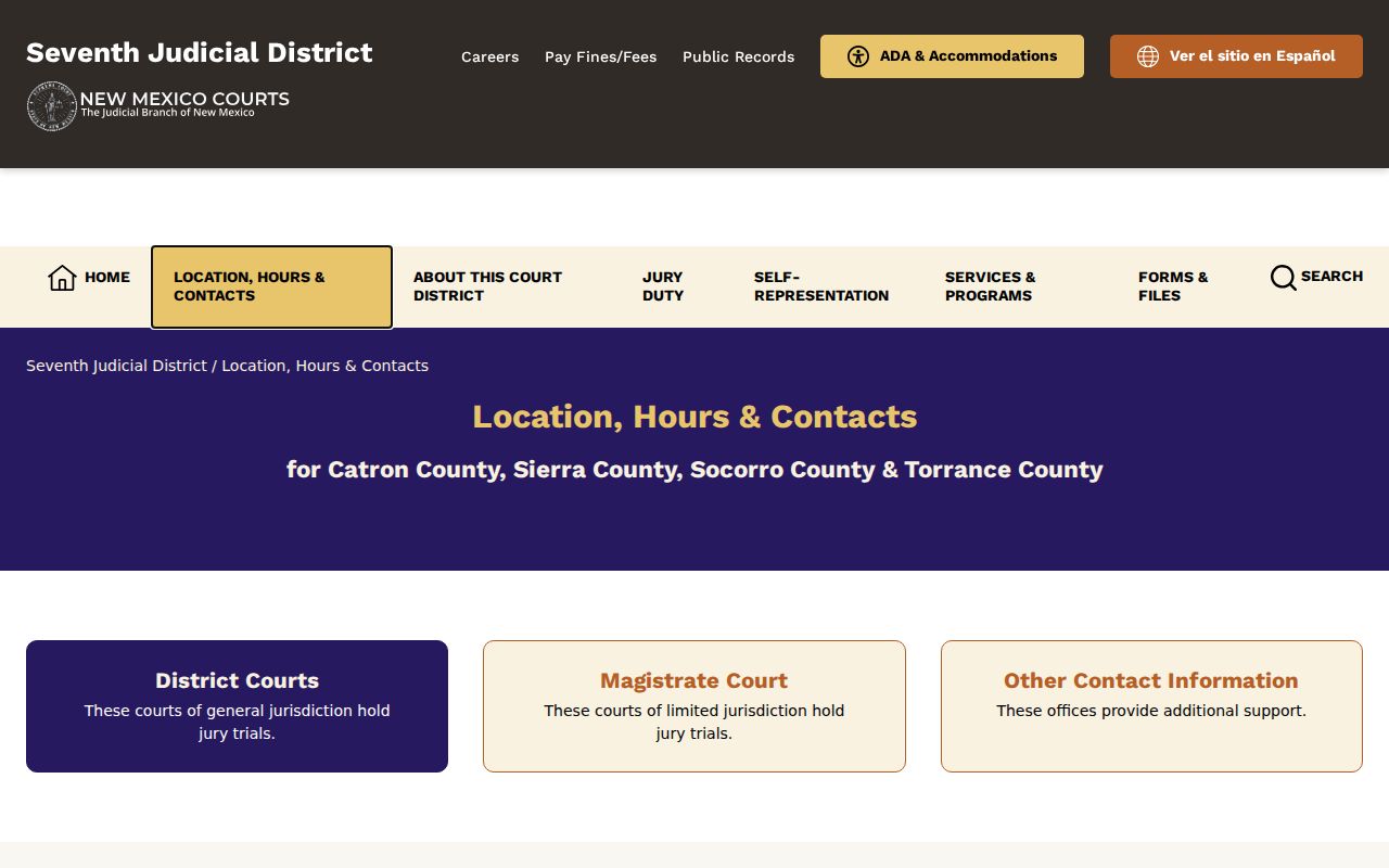 Socorro County warrant records courthouse and Magistrate contacts