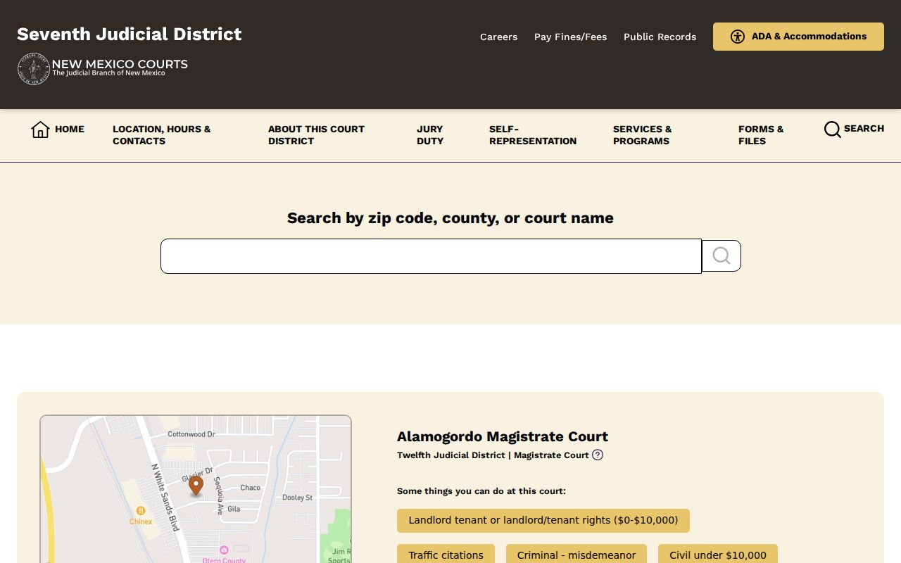 Socorro County arrest warrant search District Court source